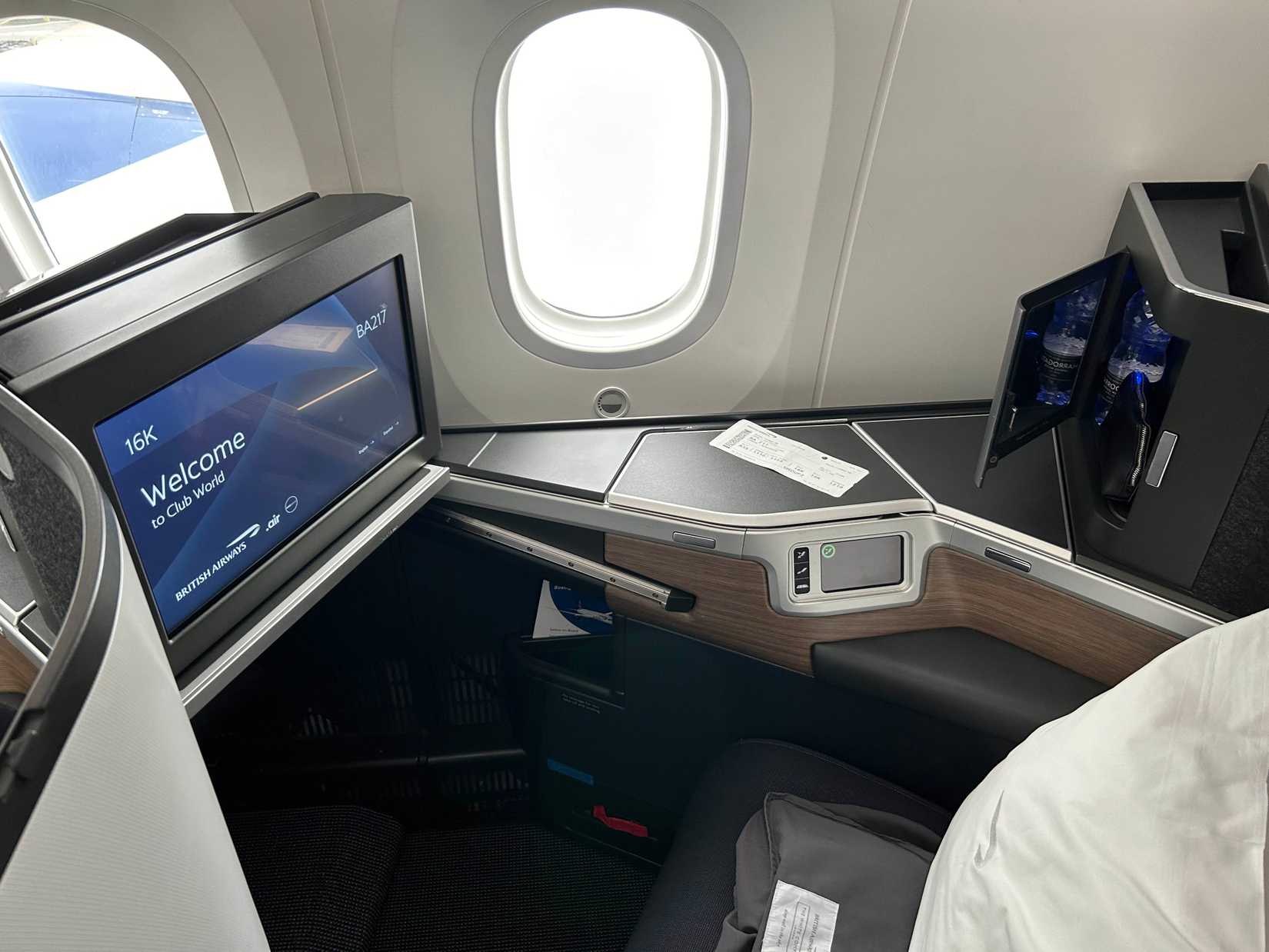  British Airways' new business class offering, Club Suites. This is currently being rolled out across the fleet, with all new Airbus A350s and Boeing 787-10 Dreamliners receiving it..