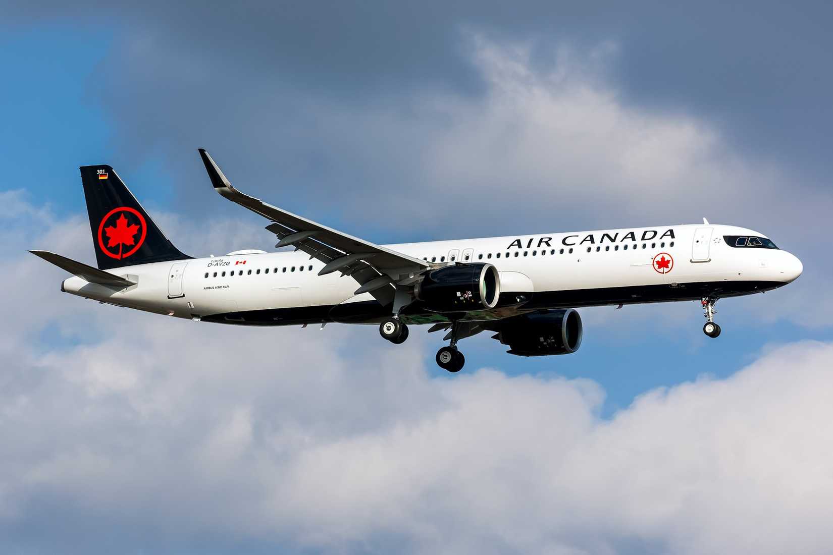 Air Canada A321XLR on approach