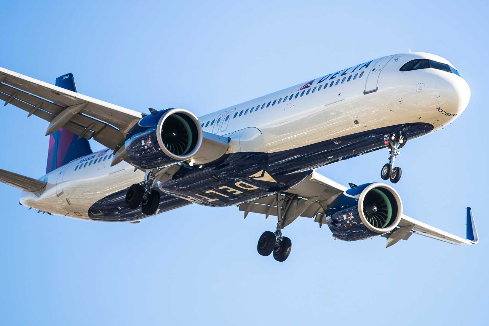 Delta Air Lines Airbus A321neo in the air
