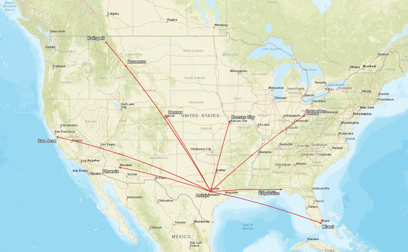 Delta New Austin Routes