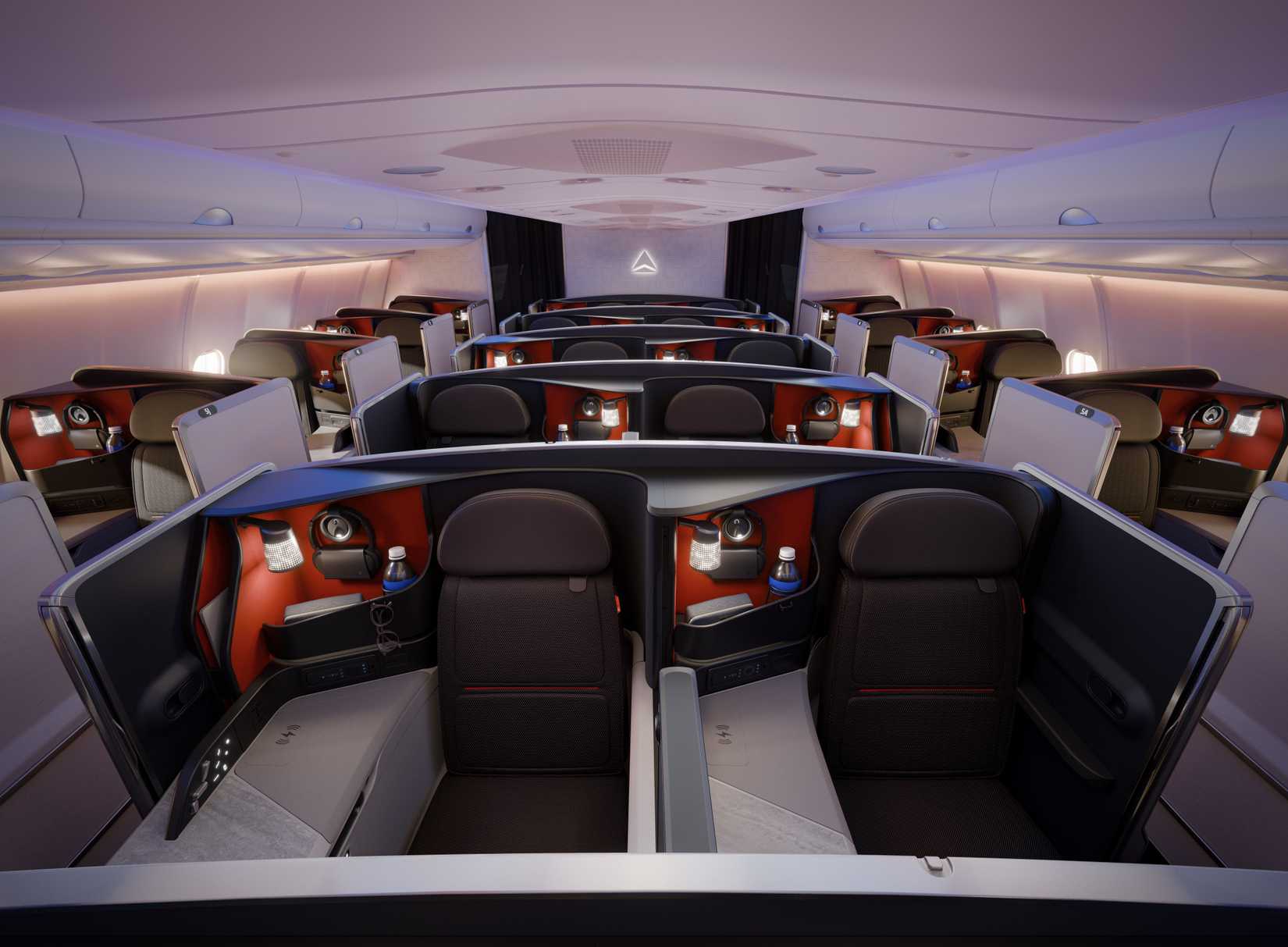 Delta's brand-new Delta One suites onboard the A330ceo.