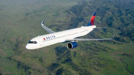 Delta Air Lines Airbus A321neo inflight
