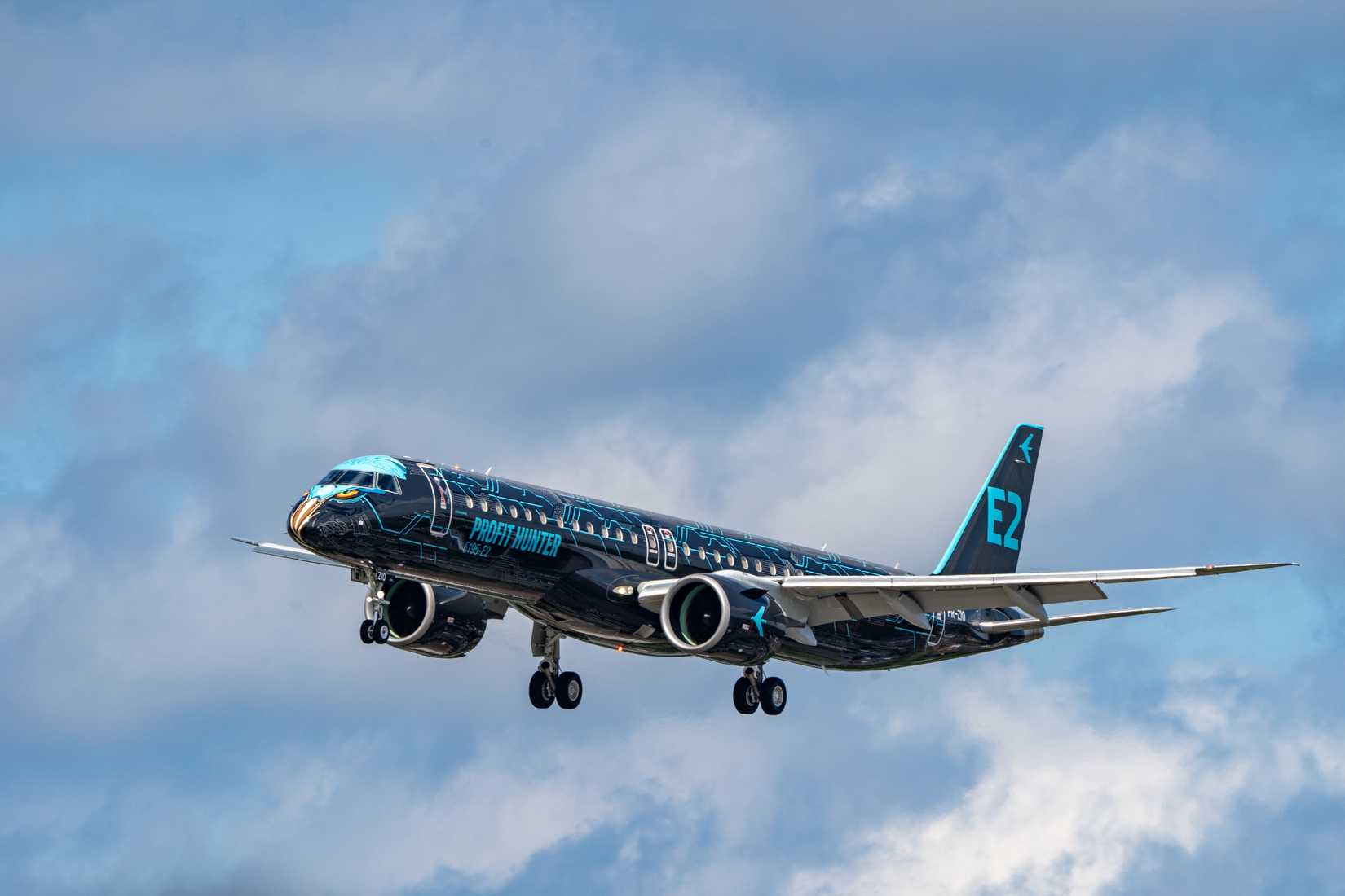 E195-E2 flying
