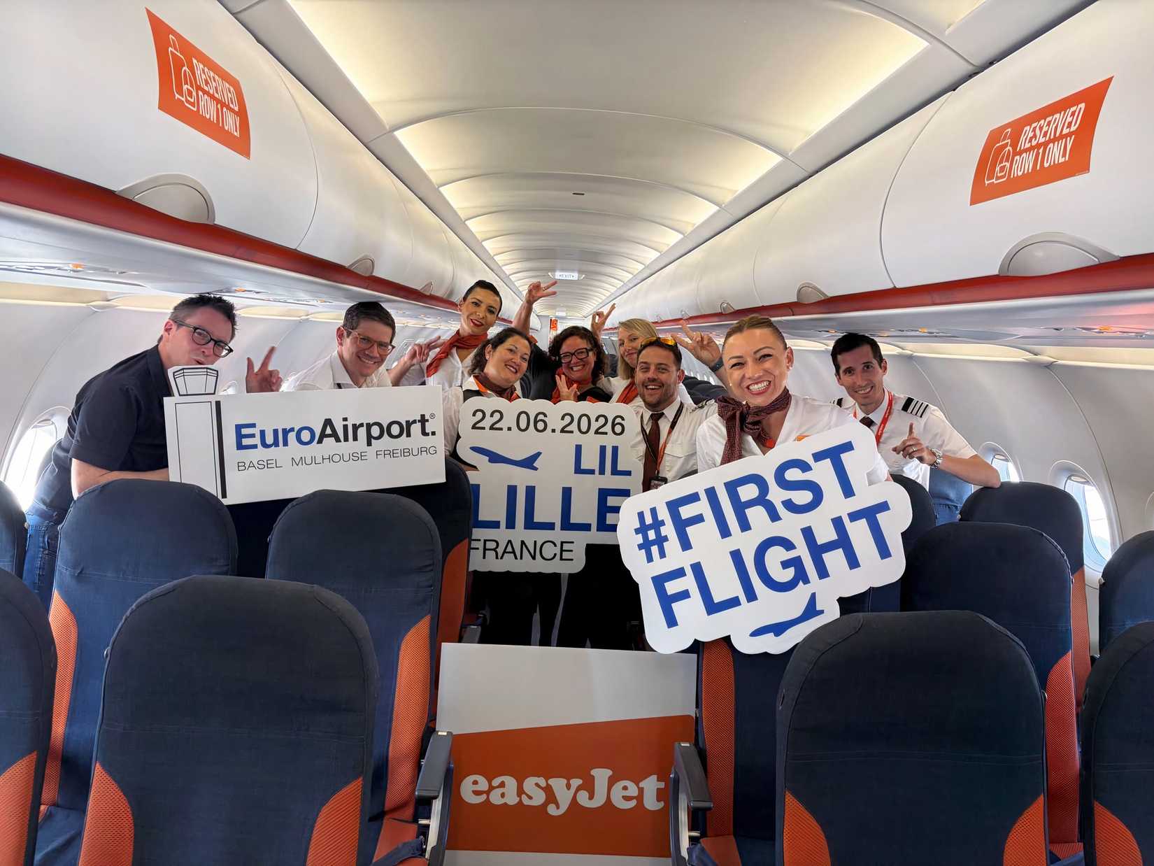 easyJet Basel to Lille launch