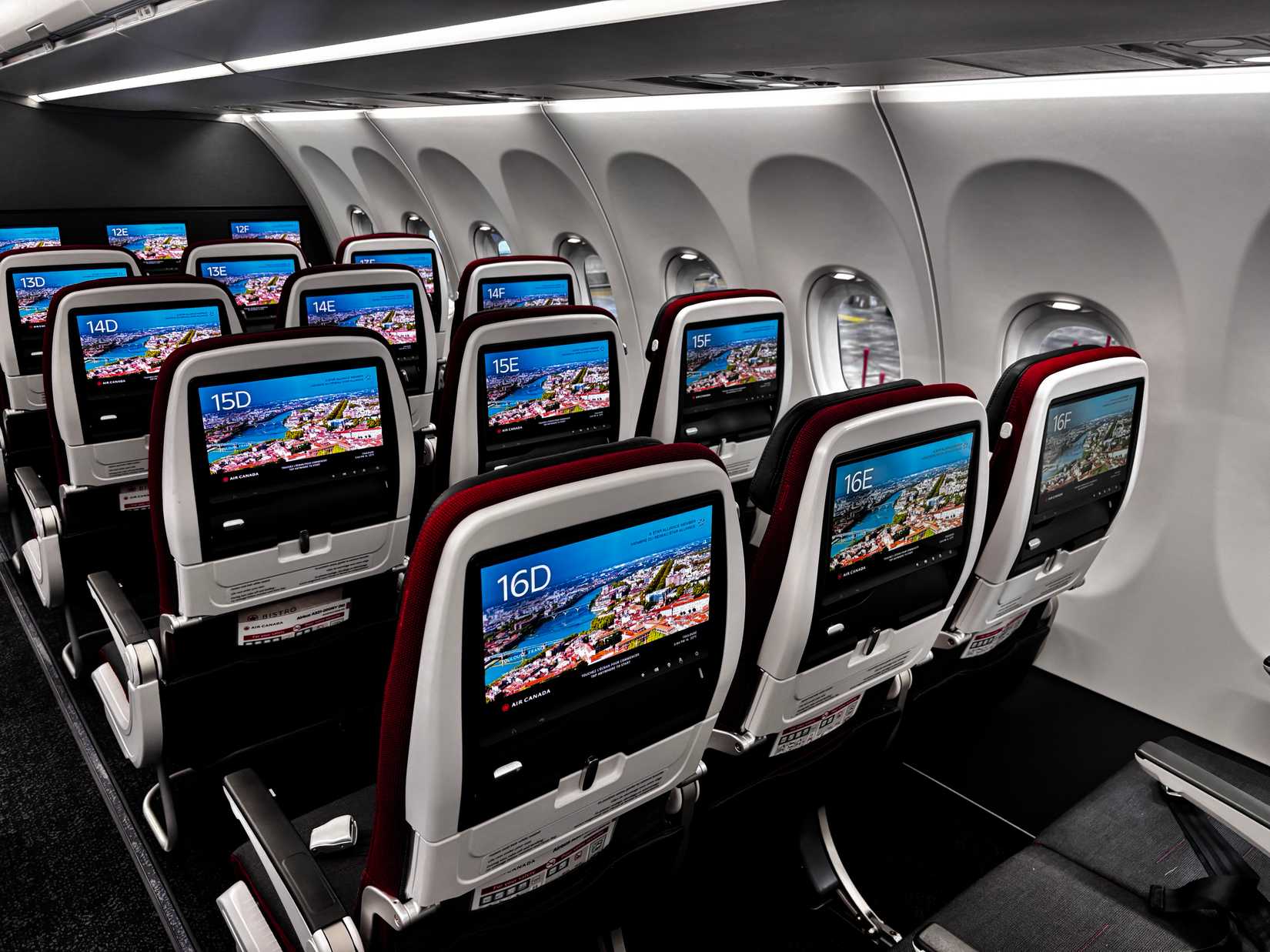 Economy class in Air Canada's first A321XLR