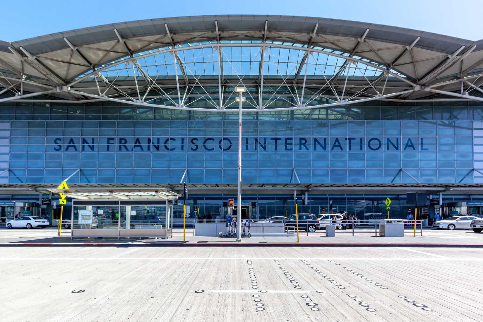 Exterior view of San Francisco International Airport.