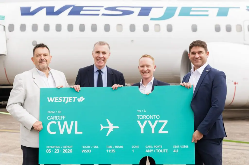 Cardiff Airport WestJet Launch