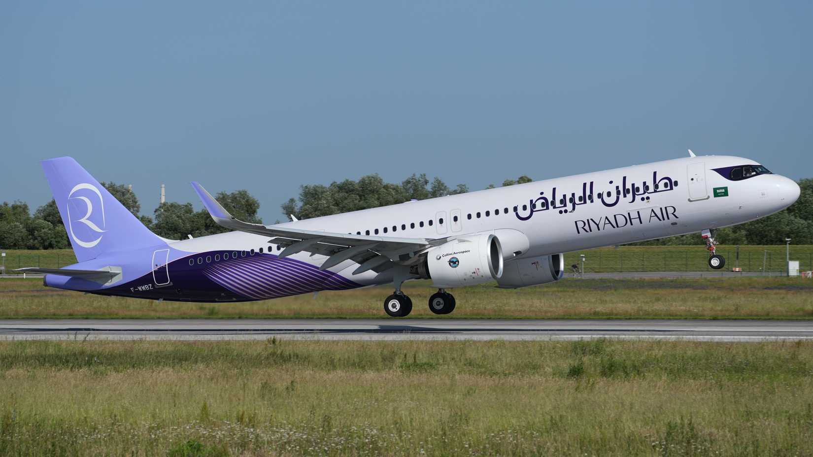 Hamburg Airport Airbus Factory: Riyadh Air Airbus A321-271NY XLR, temporary tail number:F-WWBZ