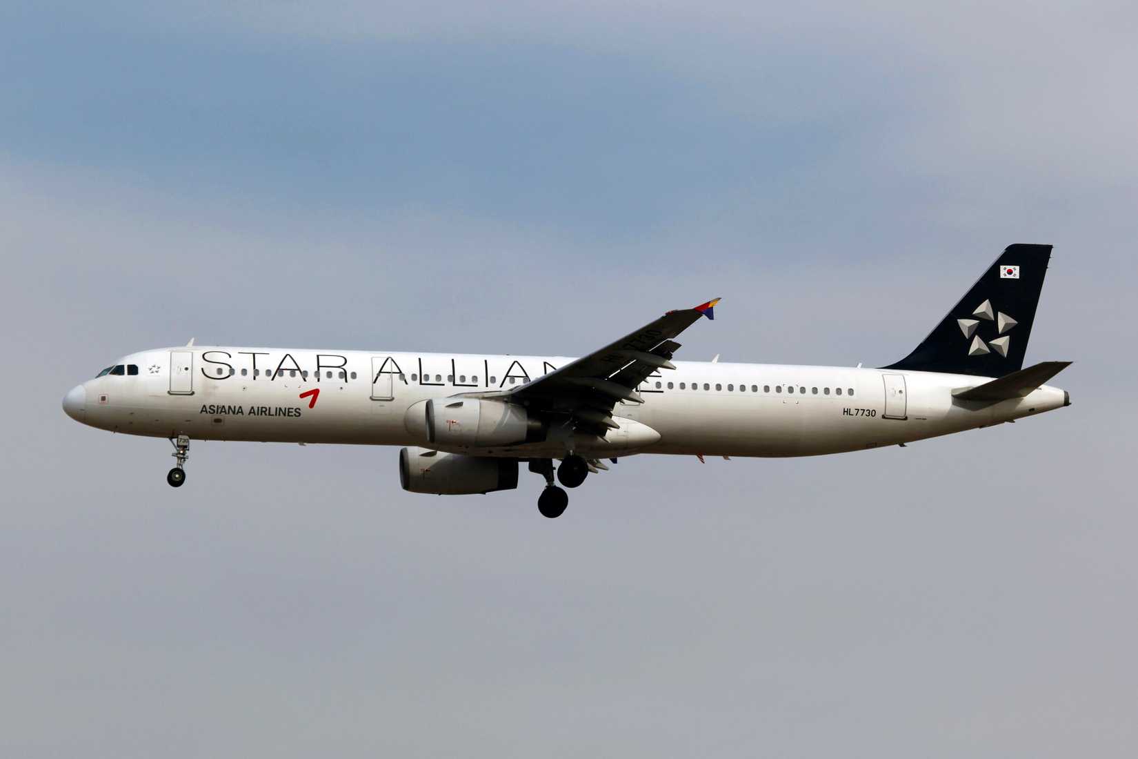 Asiana A321 Star Alliance Livery Inflight