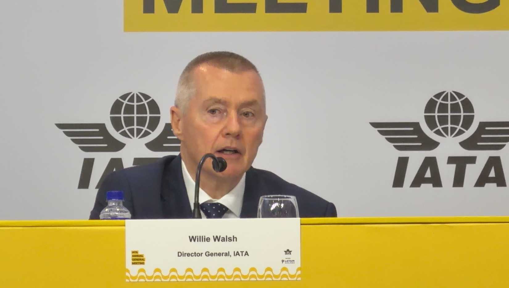 IATA Director General Willie Walsh 