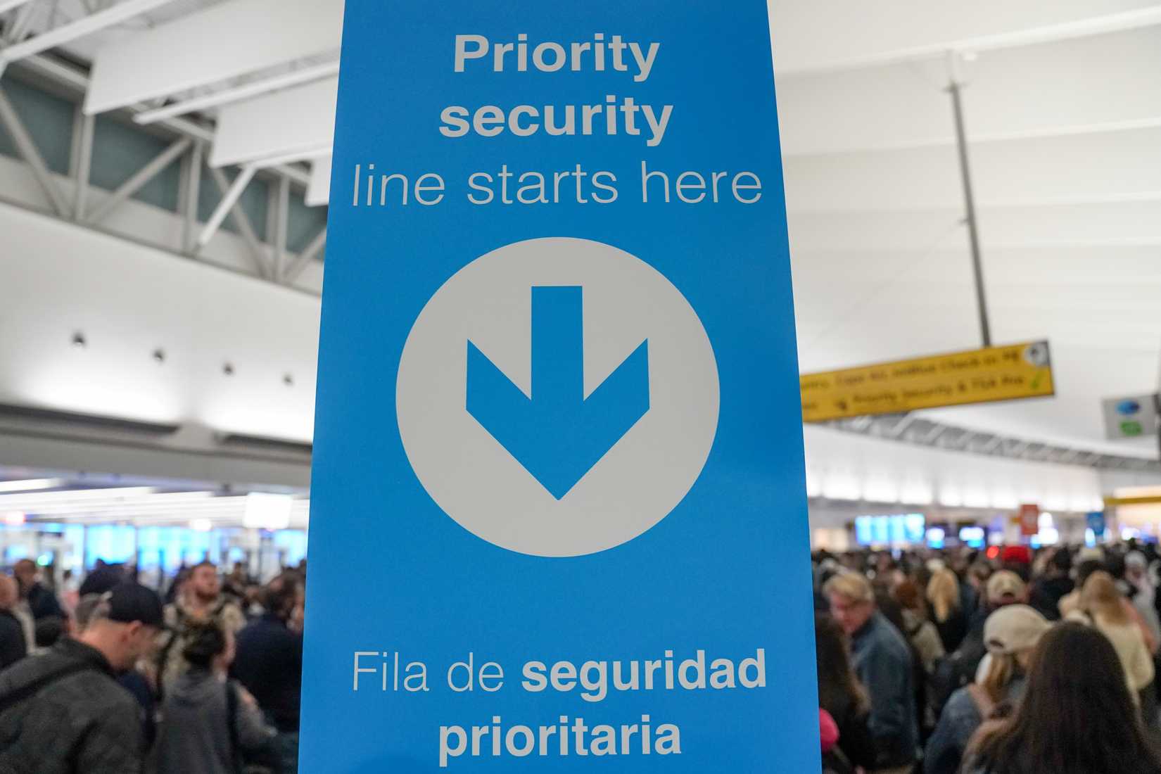 JetBlue Terminal 5 at John F. Kennedy International Airport in New York during a partial government shutdown