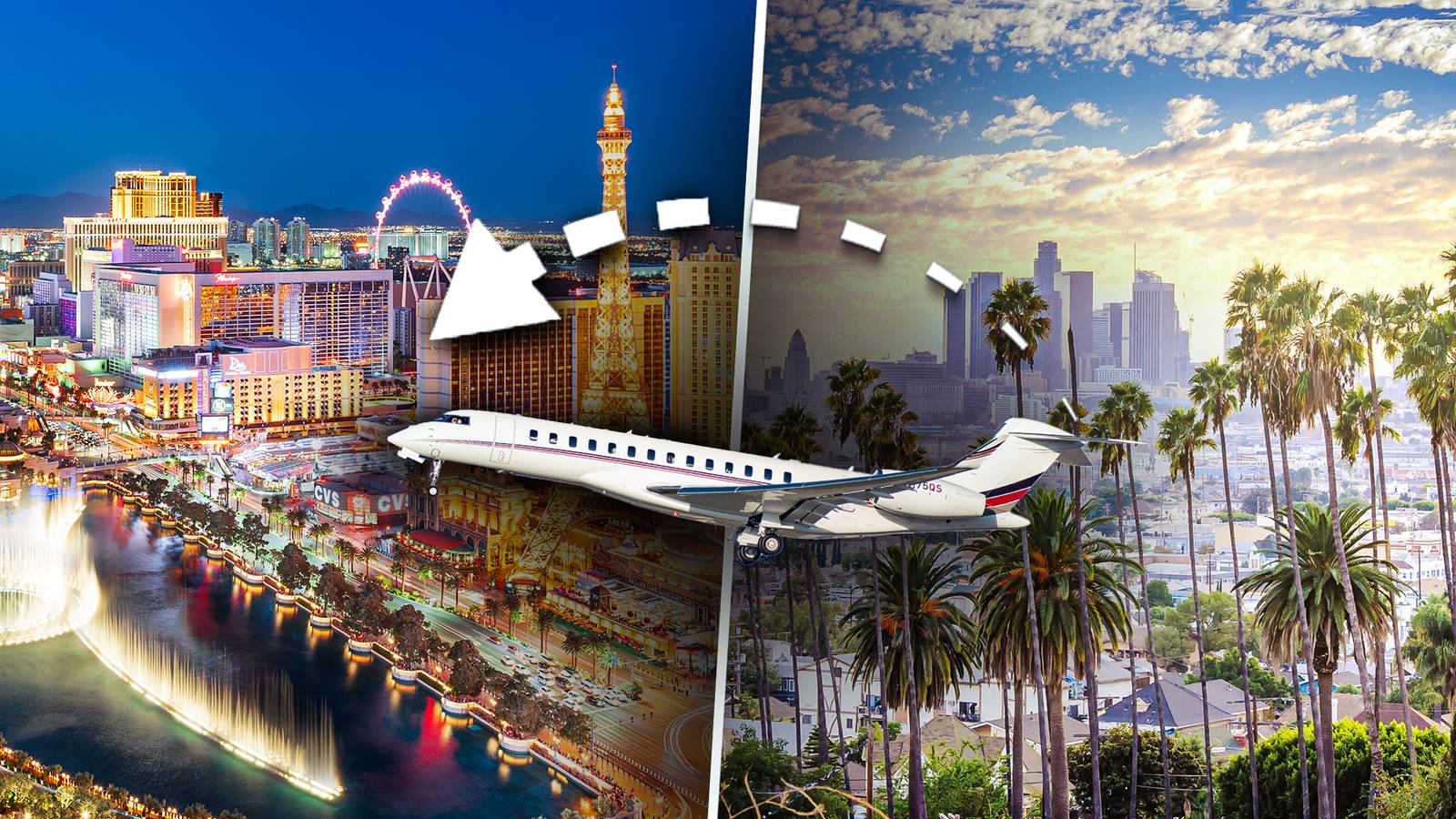 Here's How Much A Private Jet Charter From Los Angeles To Las Vegas Actually Costs In 2026