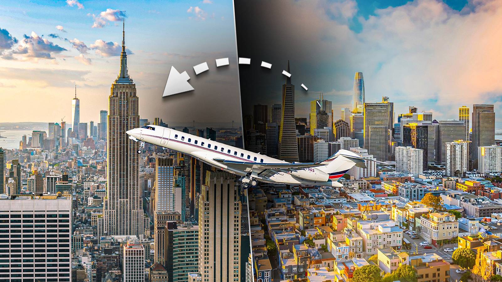 Here's How Much A Private Jet Charter From San Francisco To New York Actually Costs In 2026