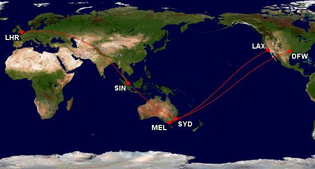 QF longest A380 routes