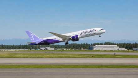 Riyadh Air Boeing 787-9 taking off