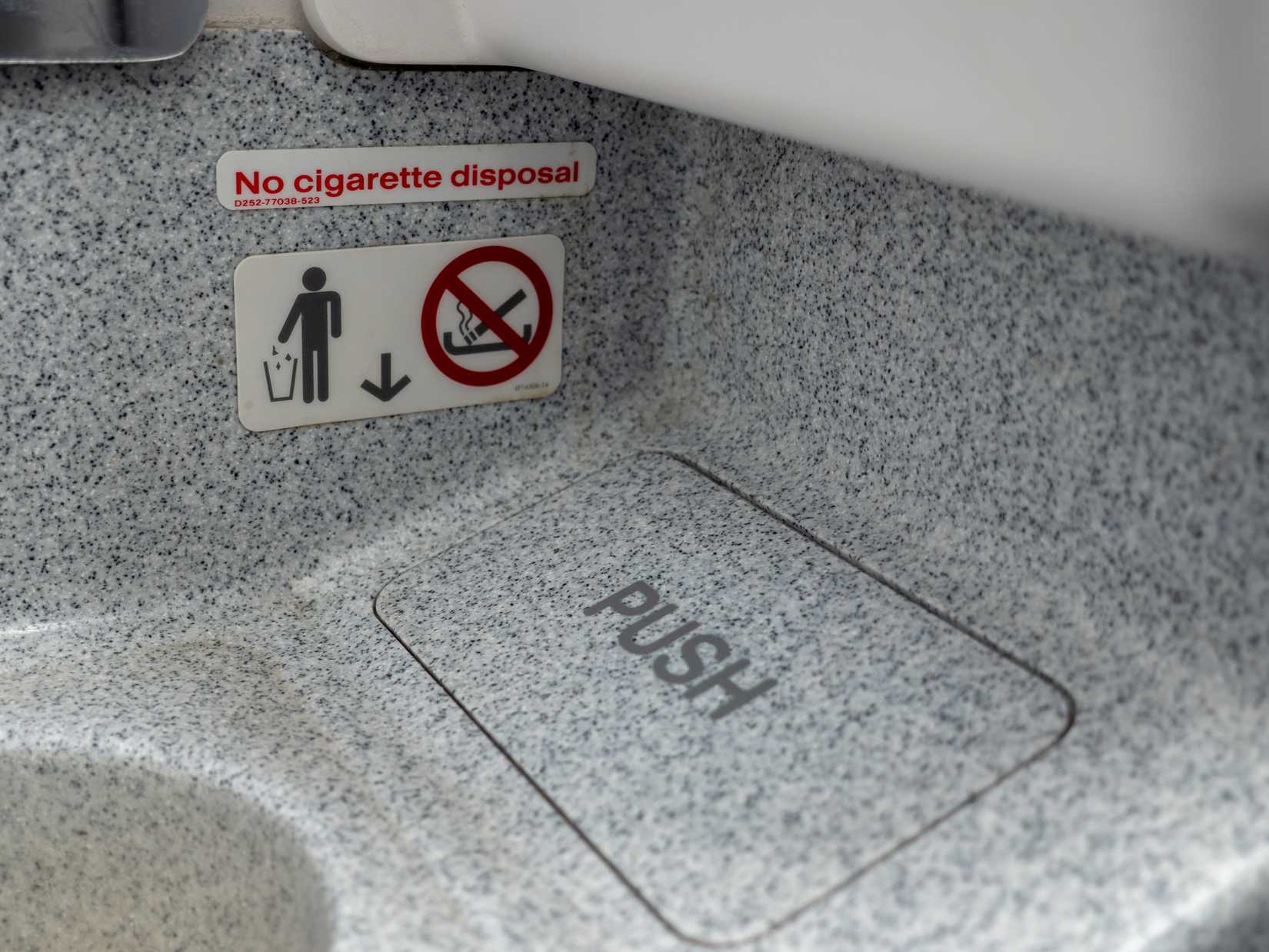 Aircraft toilet bin