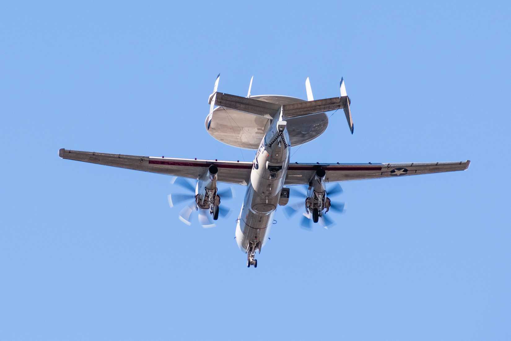US Navy E-2 On Approach