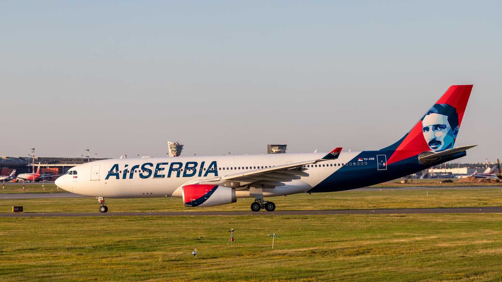 Air Serbia A330 Taxiing