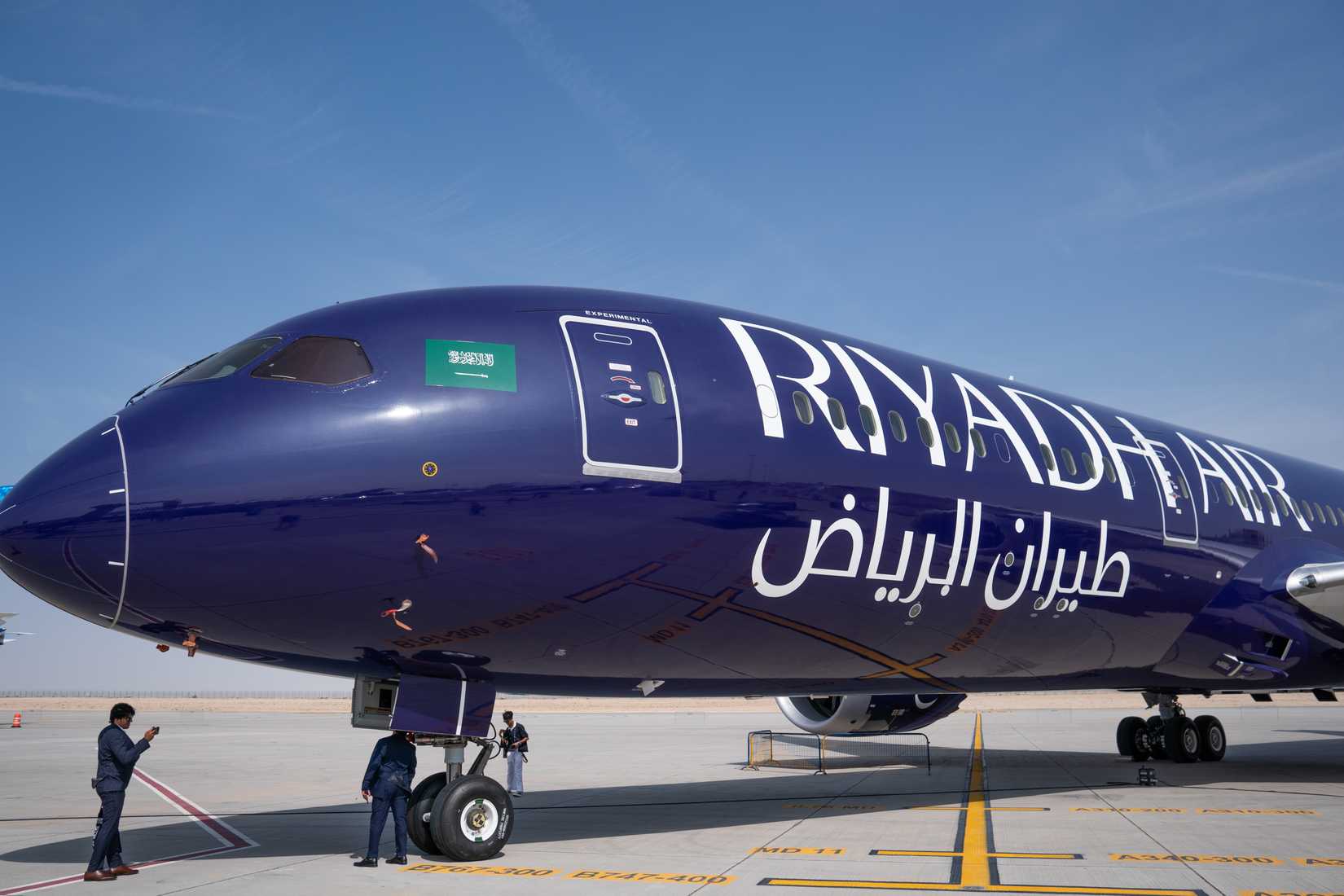 Riyadh Air 787 arrival