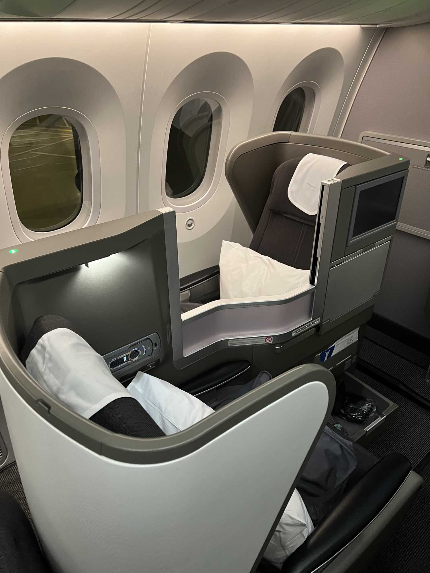 British airways business class yin yang seating