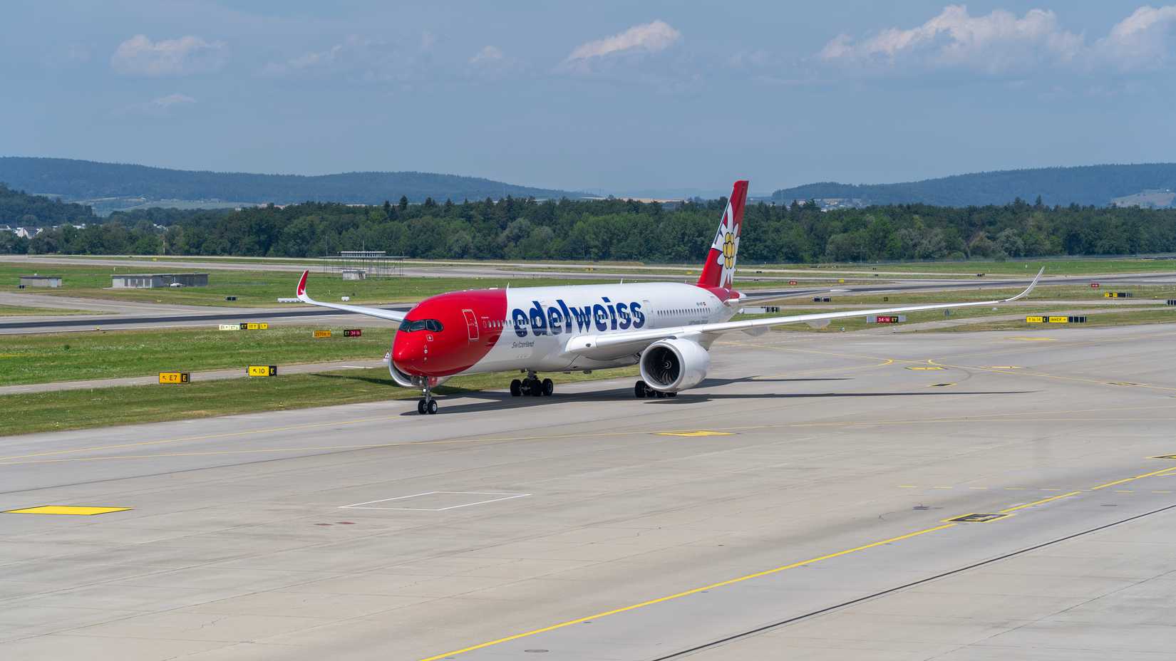 Edelweiss A350 Taxiing