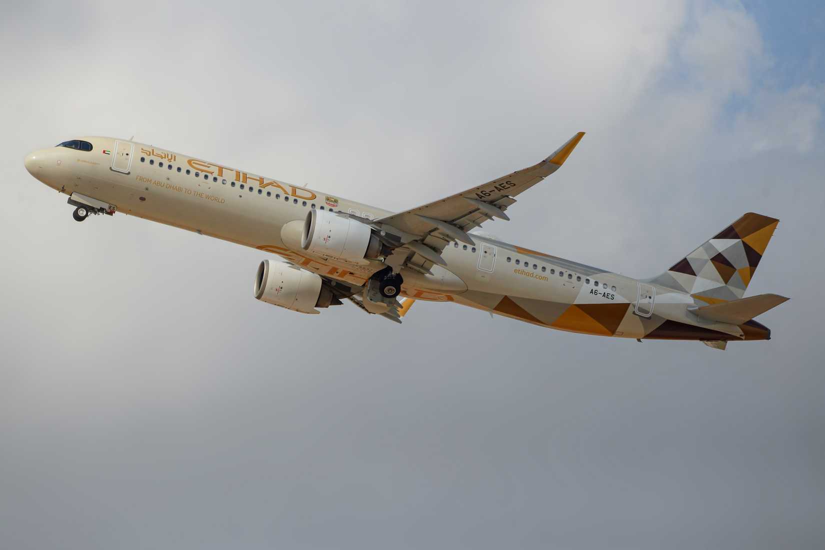Etihad A321neo Inflight