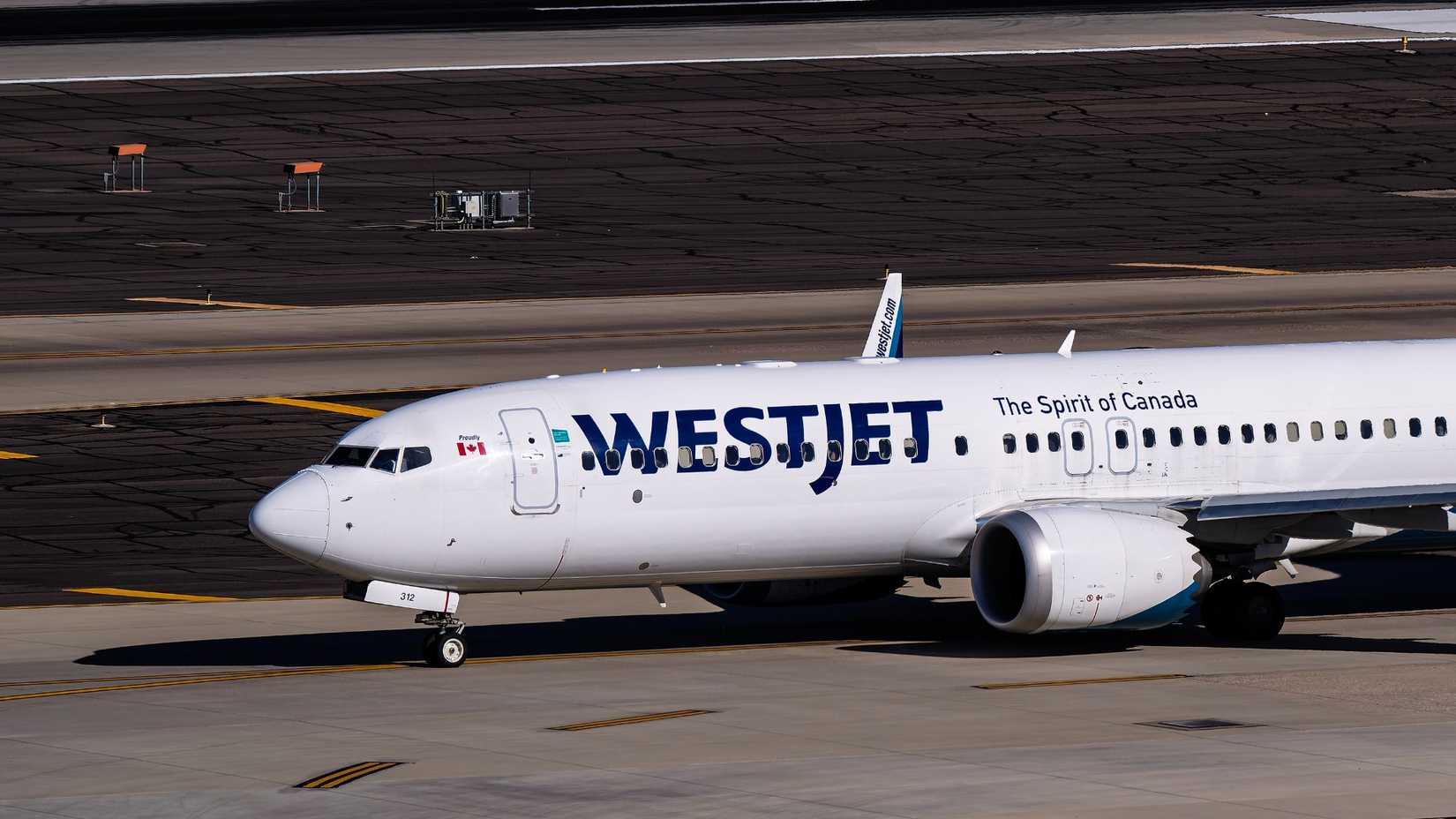 WestJet 737 Closeup