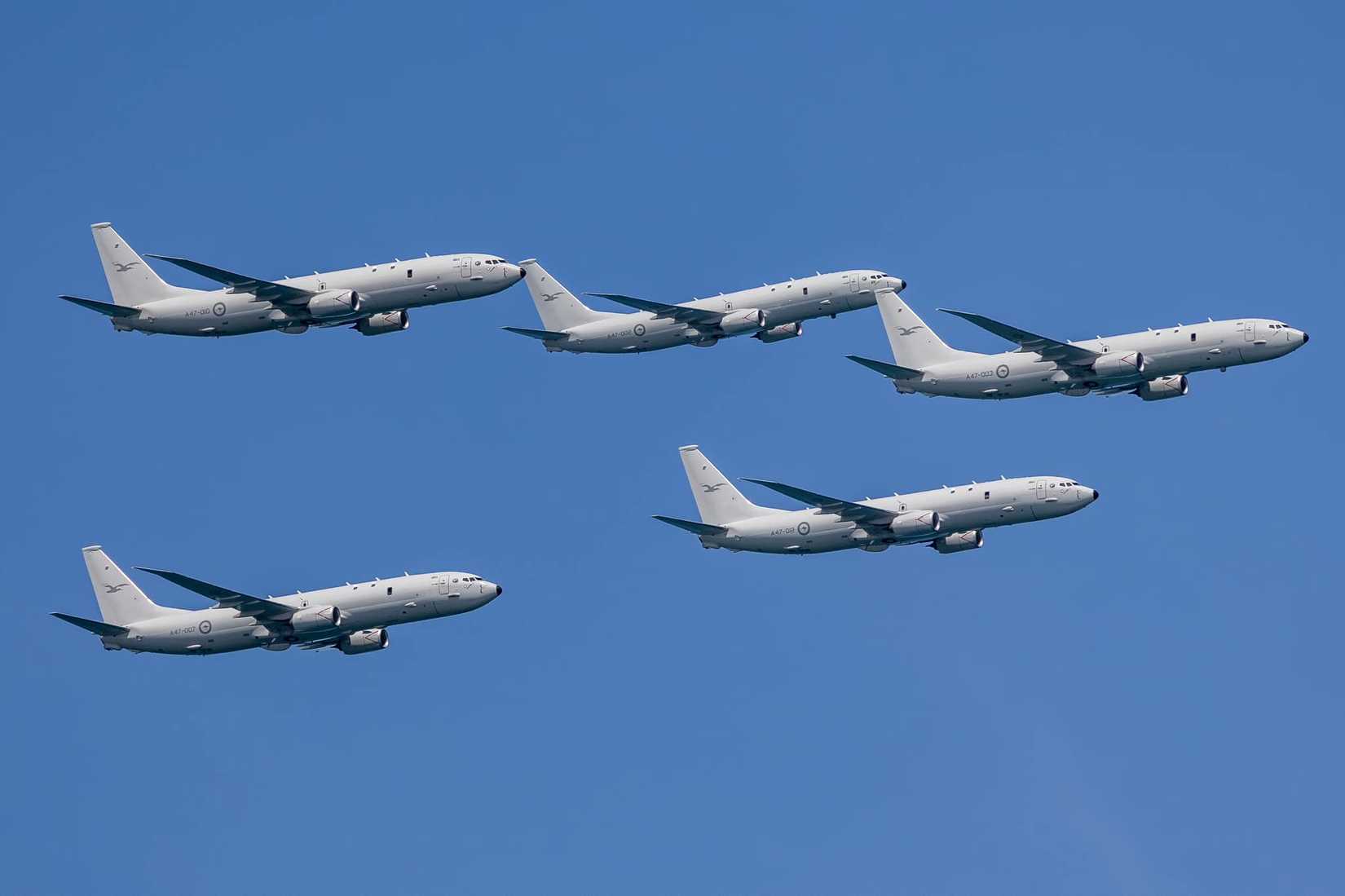  Squadron no.11 P-8A Poseidons at RAAF Base Edinburgh.