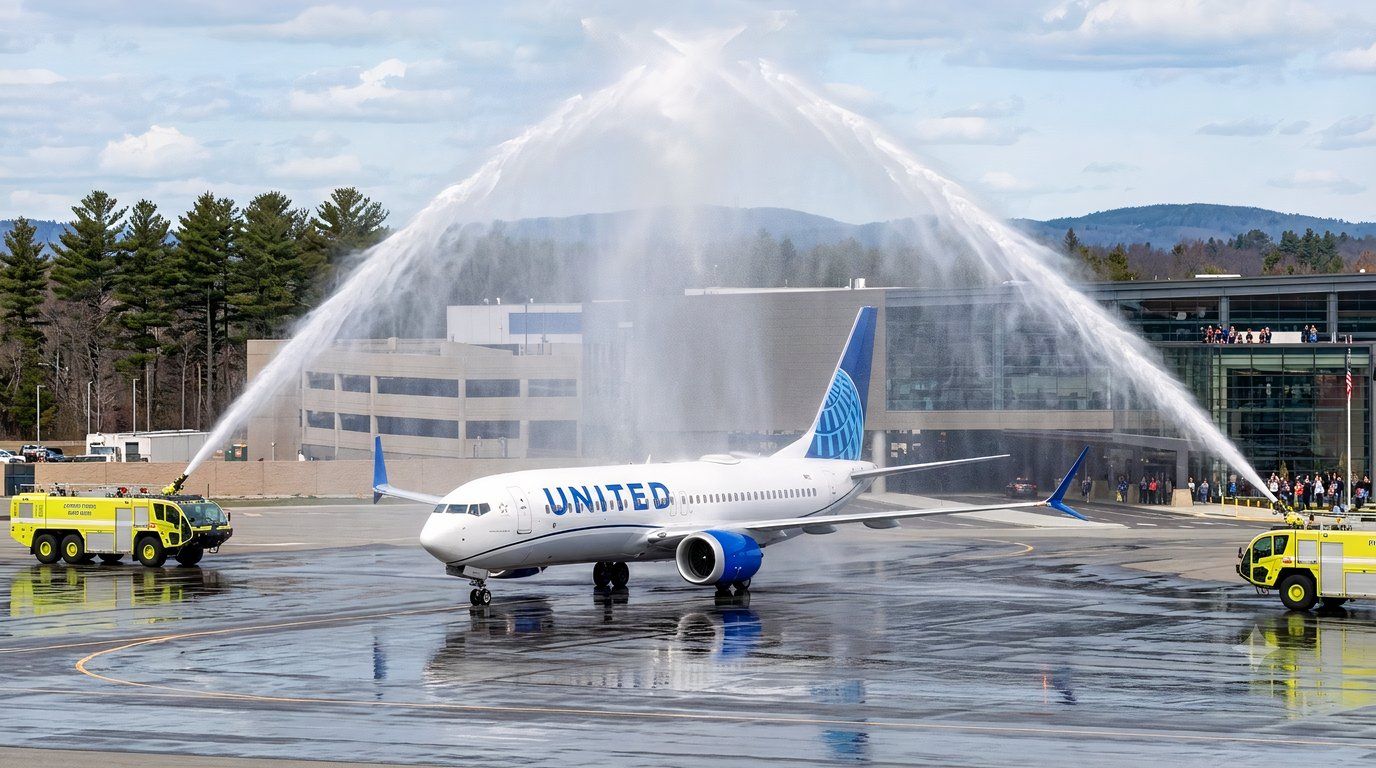 United Airlines 737 MAX 8 mock up