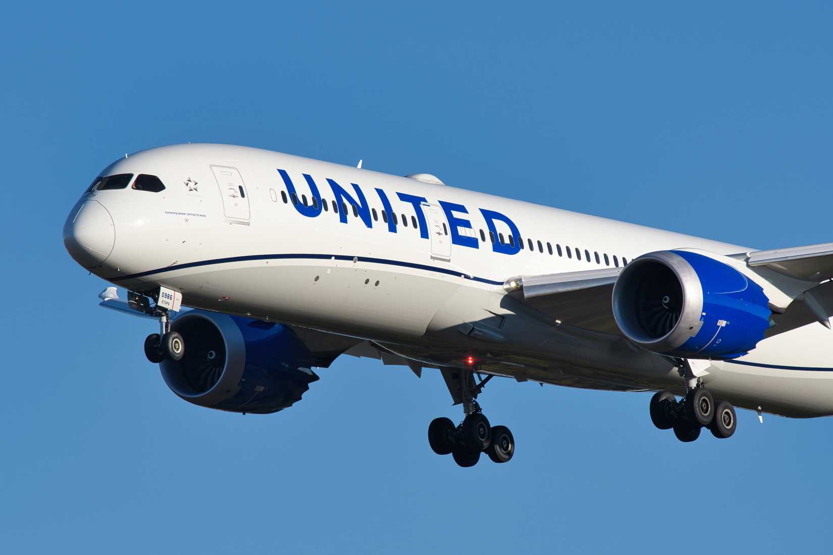 United Airlines Boeing 787-9 Dreamliner.