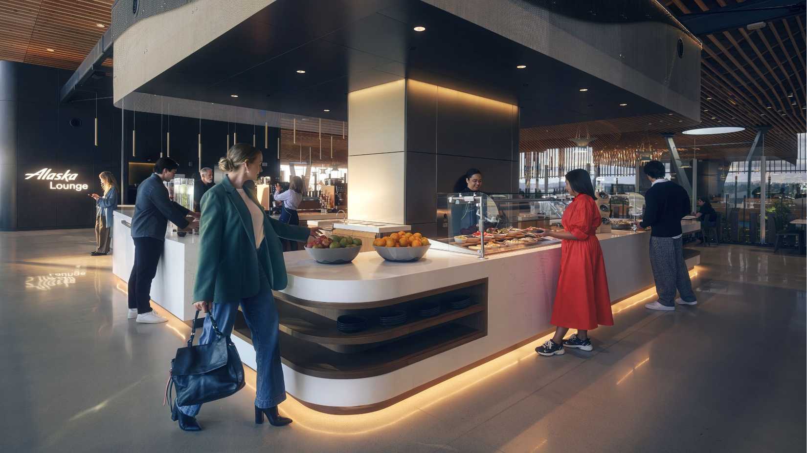 Alaska Airlines Portland Lounge