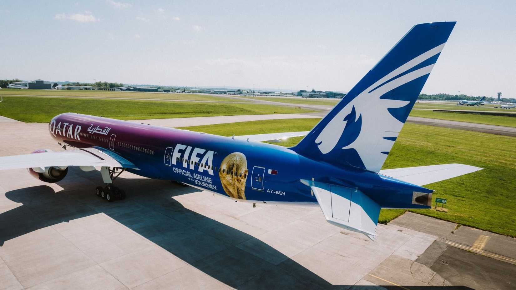 Qatar Airways World Cup Livery 777