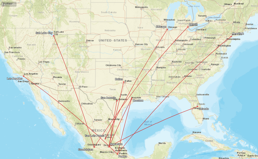 Volaris New US Routes
