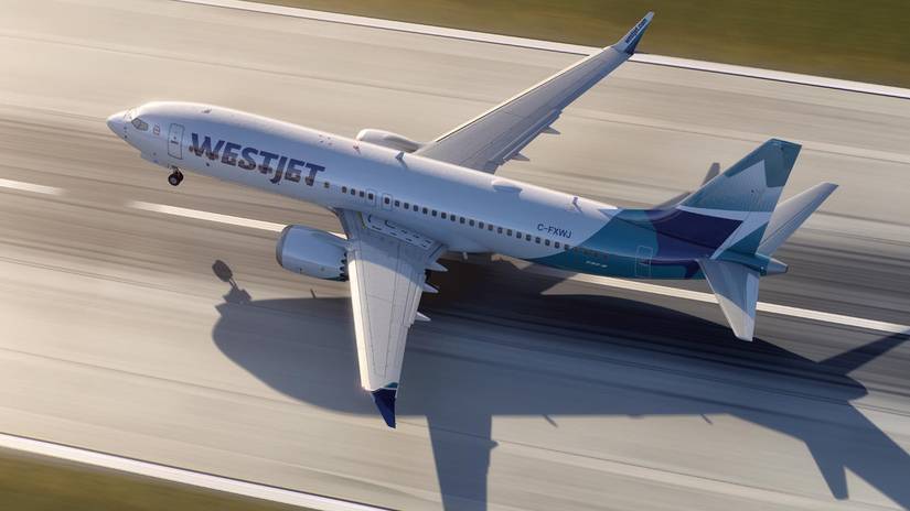 WestJet 737 MAX Touchdown