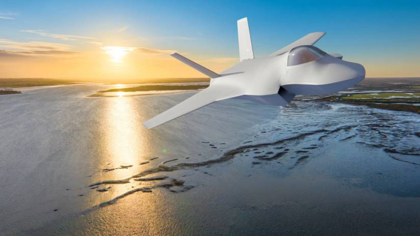 A render of the BAE Tempest, or GCAP, in flight