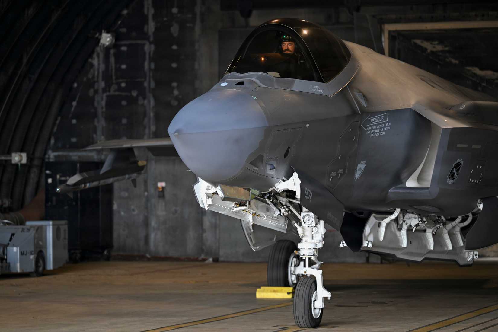 Air Force Lt. Col. Joseph Walker, 83rd Fighter Weapons Squadron pilot, prepares to taxi during Combat Archer-UK 26 at RAF Lakenheath, England, July 21, 2026