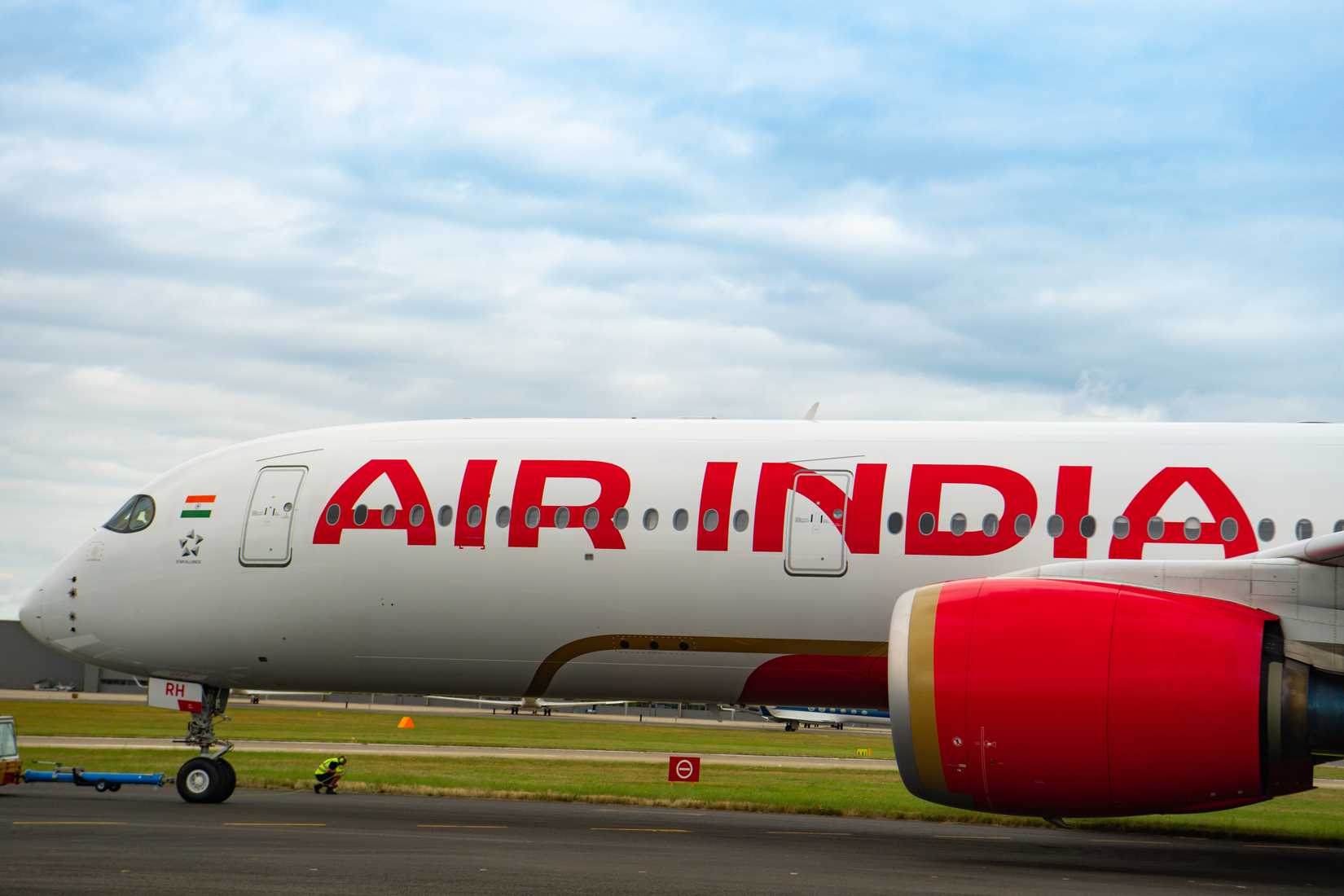 Air India A350 at the 2024 Farnborough 