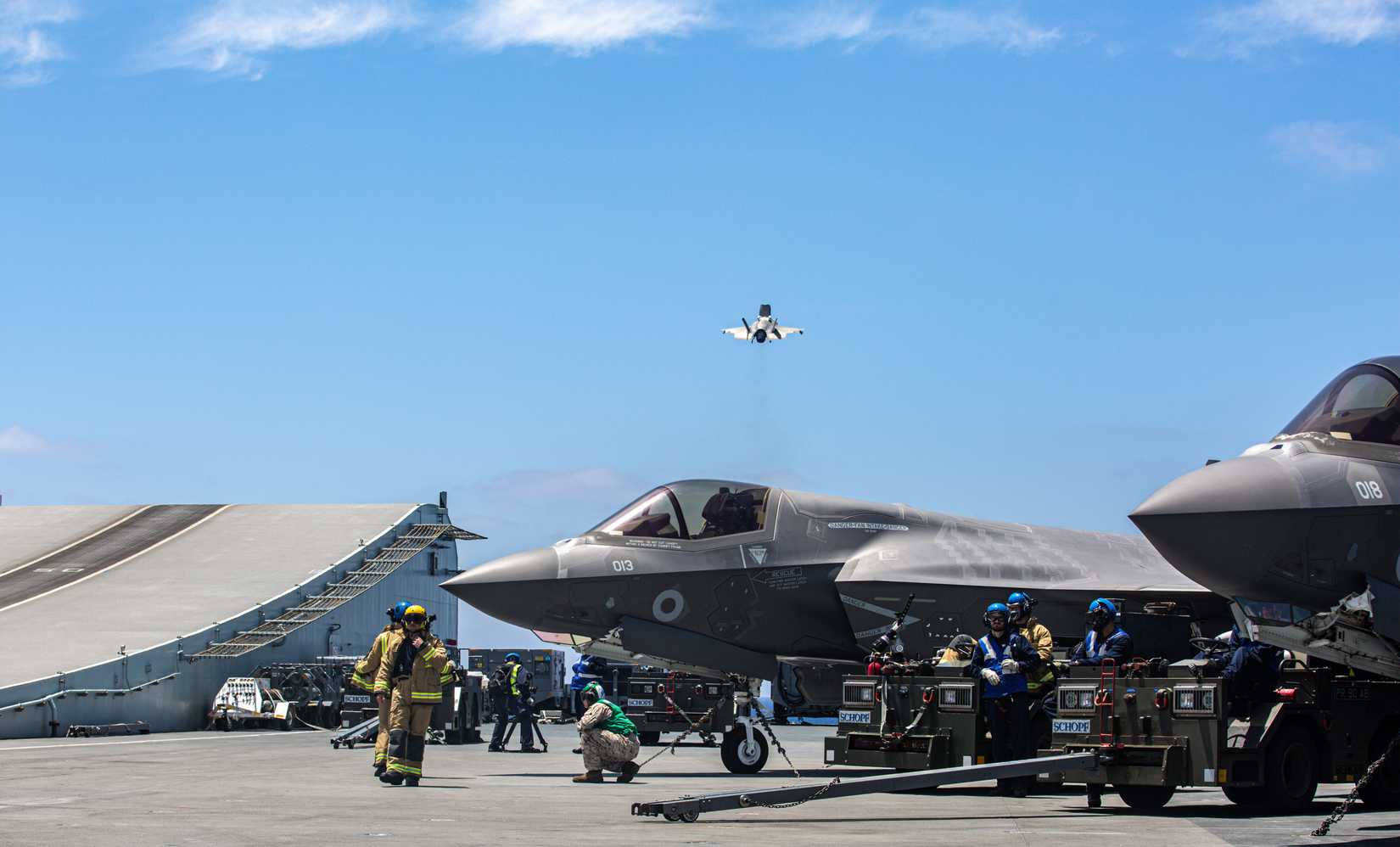 Alongside the United Kingdom’s 617 Squadron, VMFA-211 is conducting combat sorties