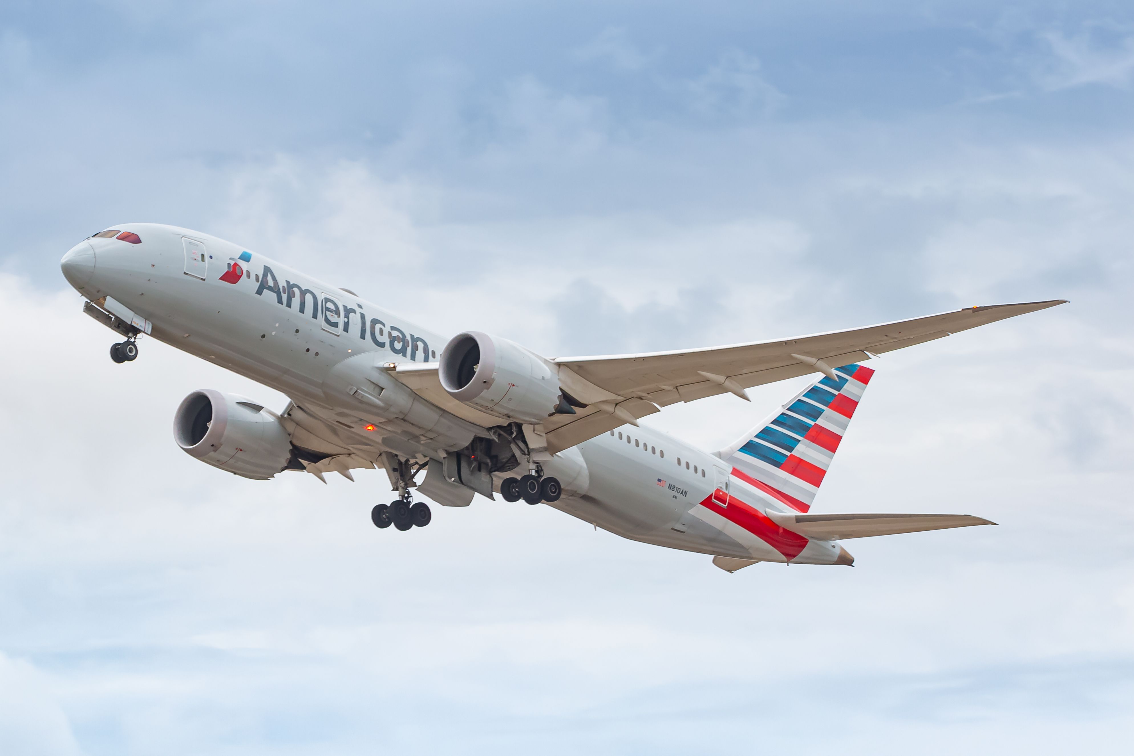 American Airlines Boeing 787 Dreamliner aircraft.