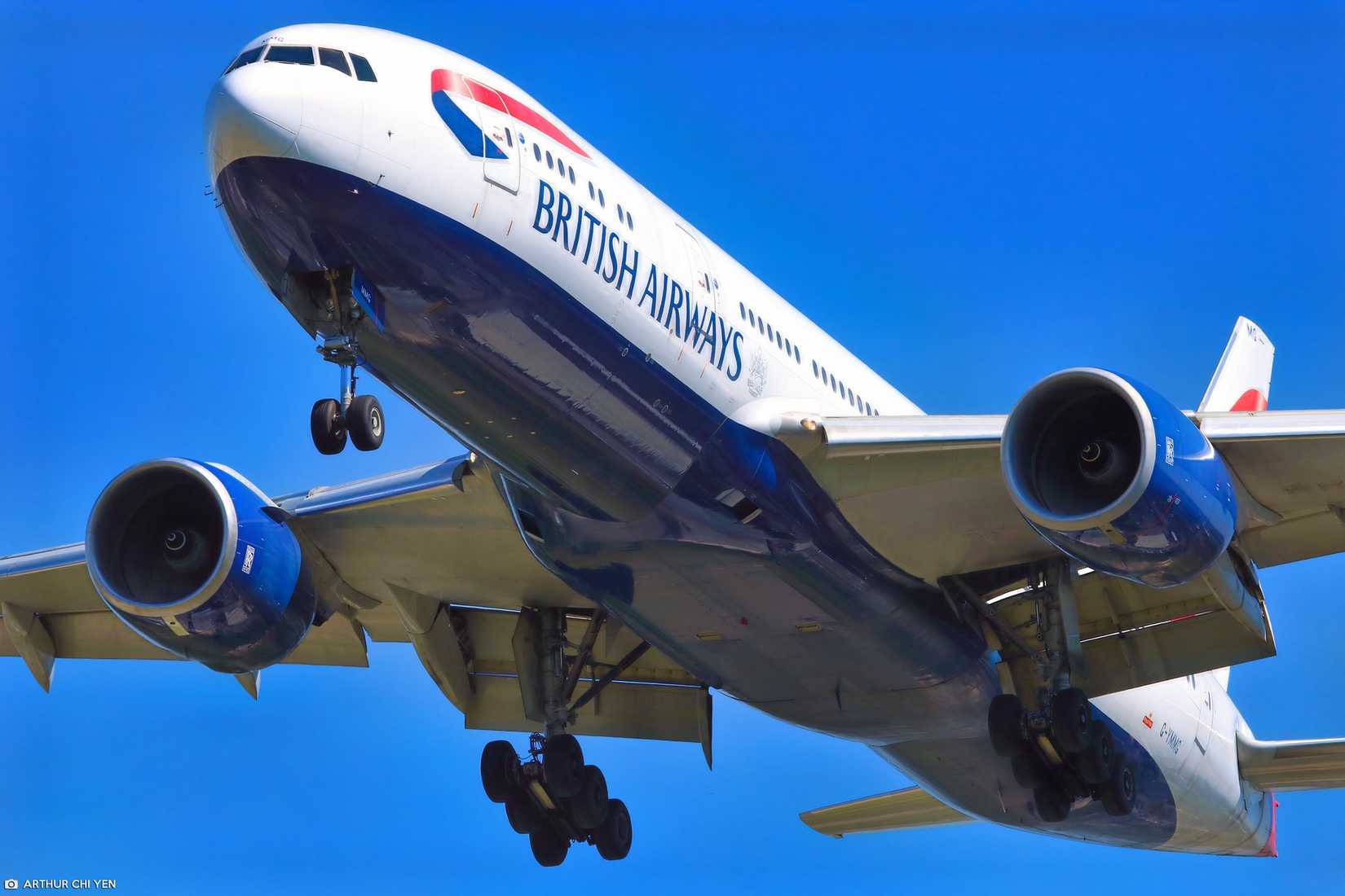 British Airways 777 final approach