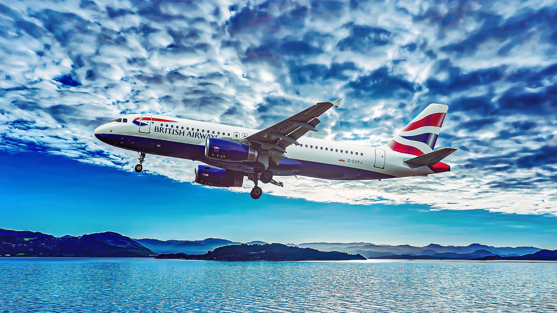 British Airways Airbus A320ceo short final custom thumbnail