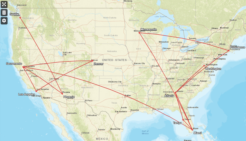 Delta Oldest 757 Routes