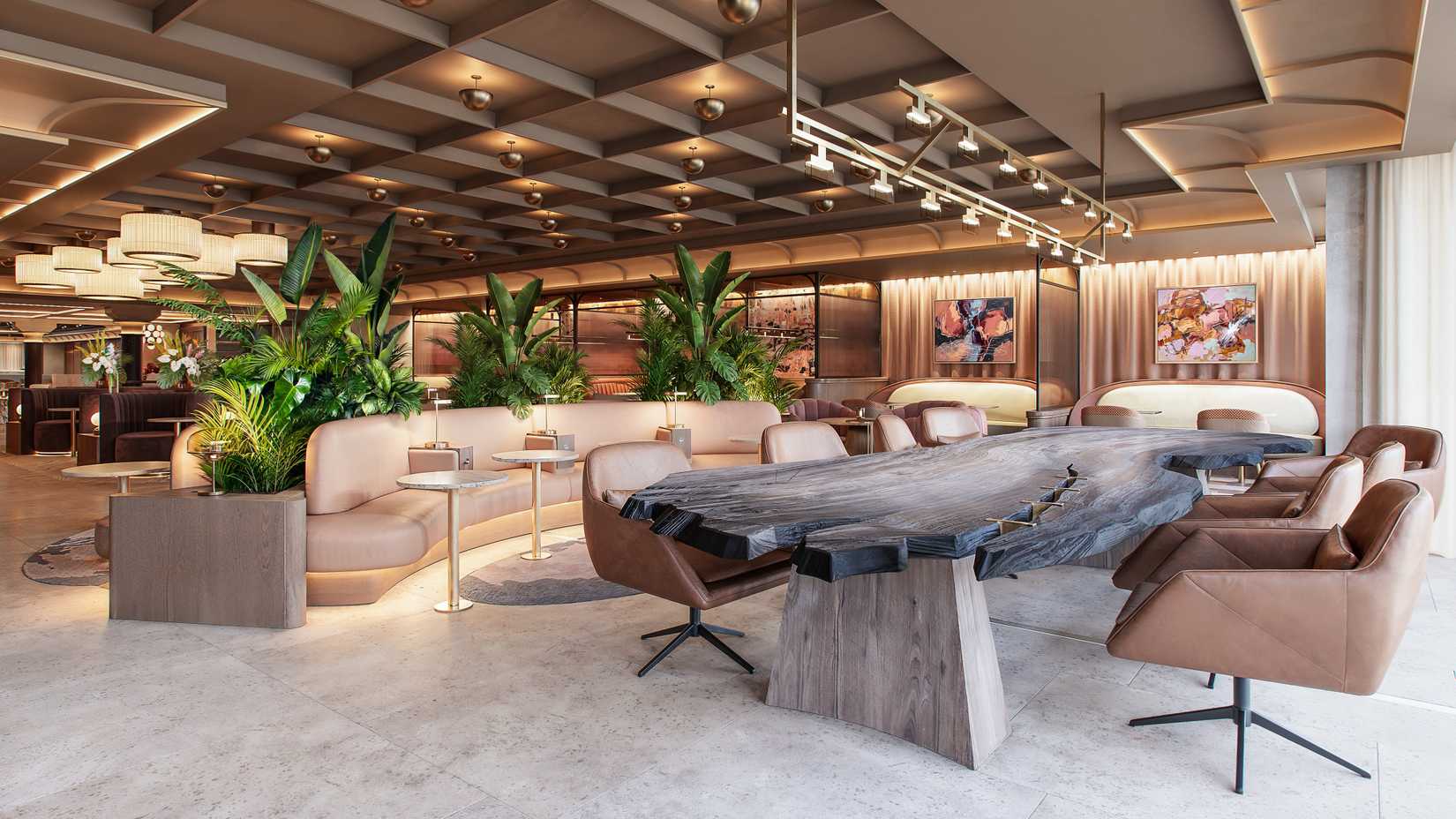 A view of the new lounge
