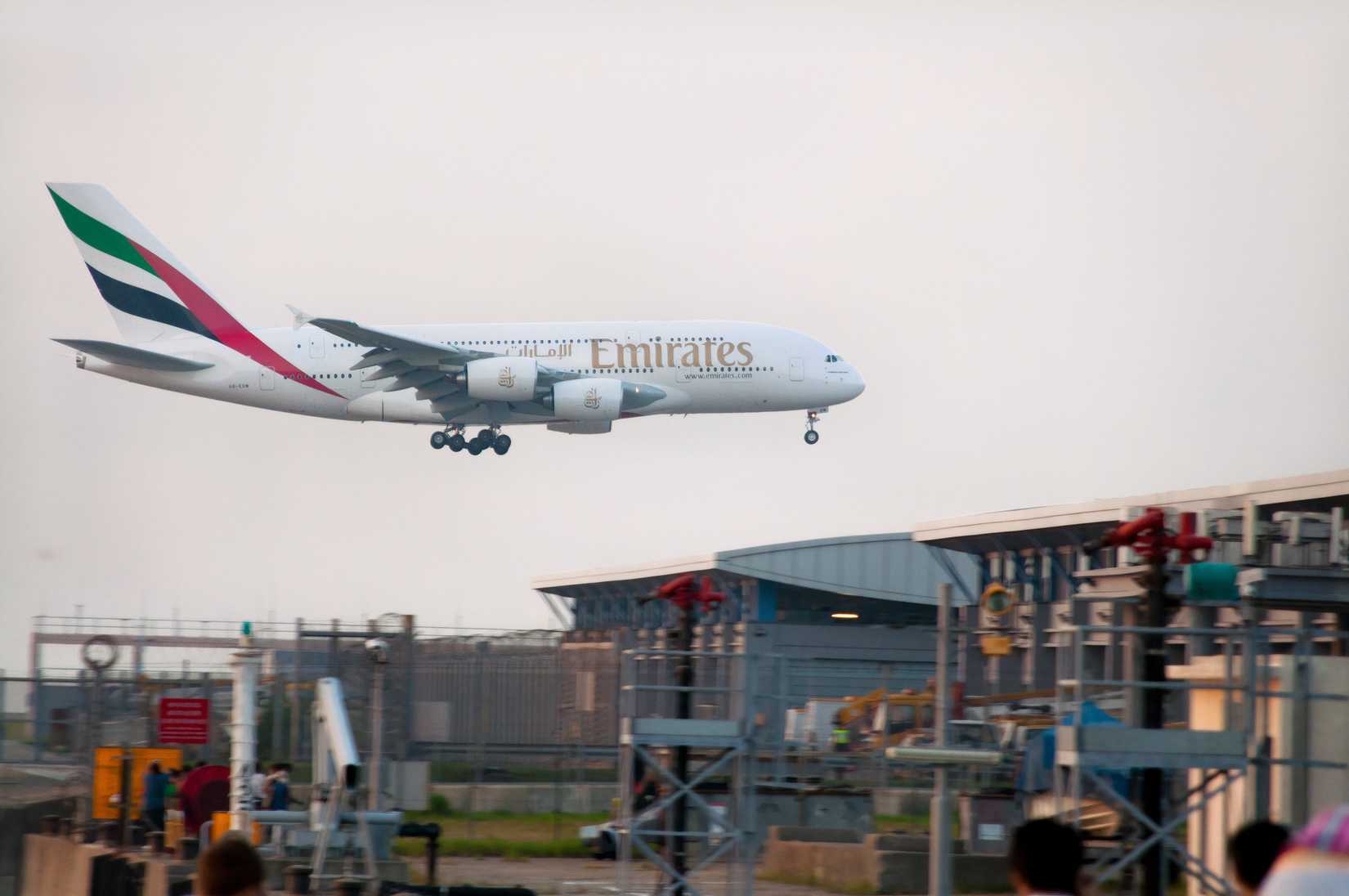 Emirates A380 final Hong Kong