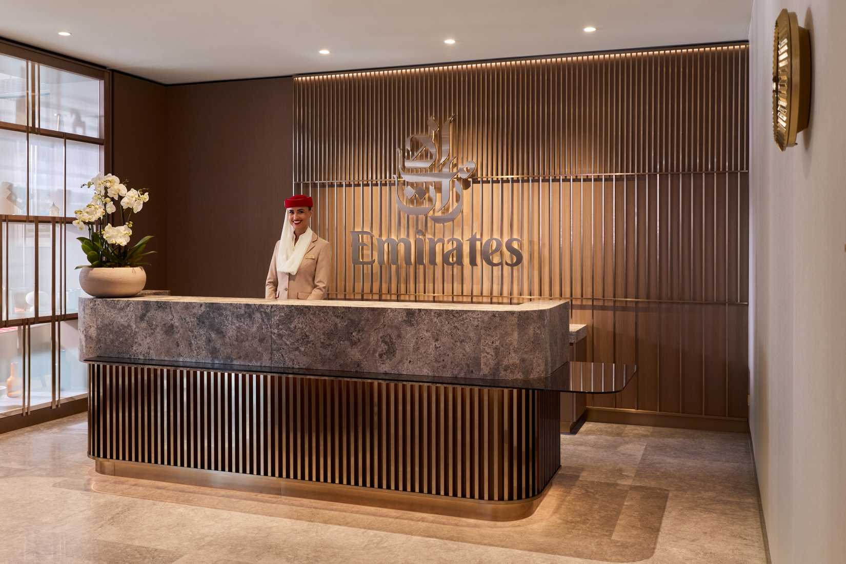 Emirates new lounge entrance