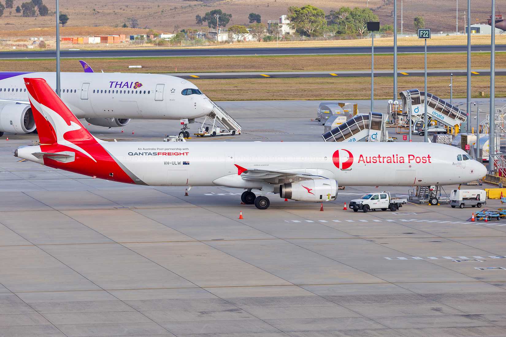Qantas A321 Freighter Parked