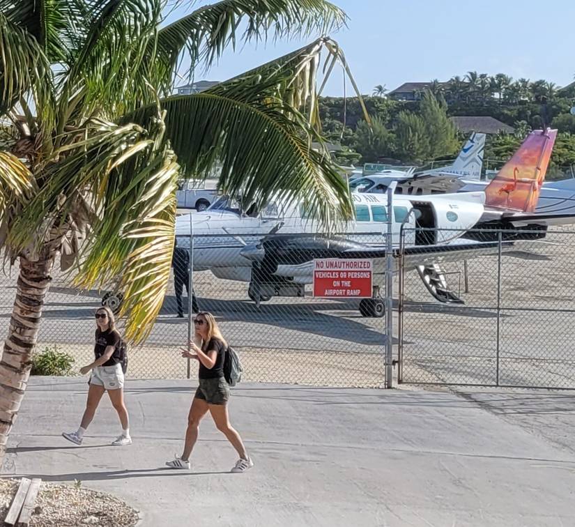 Flamingo Air planes at Stanley Cay