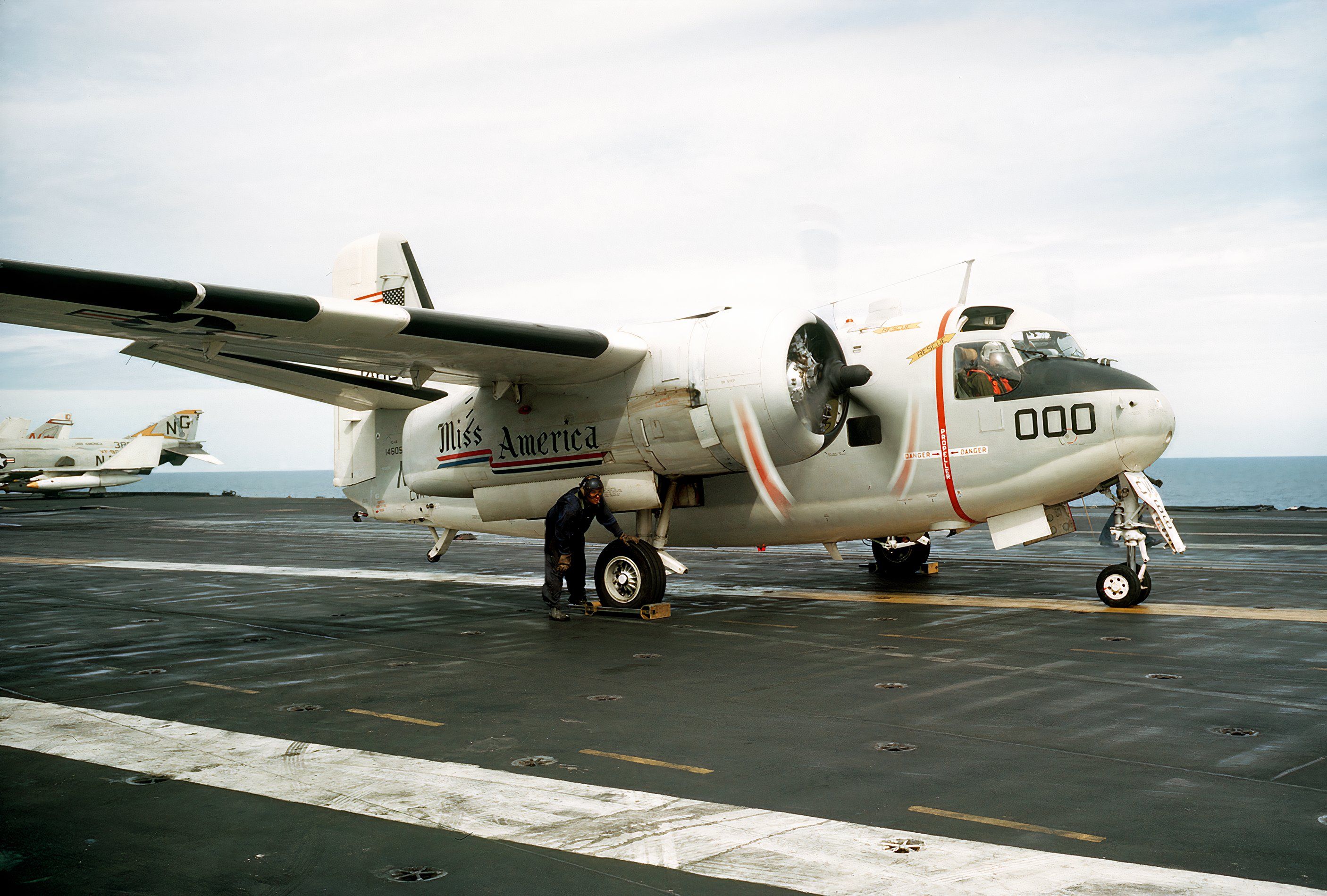 Grumman C-1 Trader carrier onboard delivery aircraft.