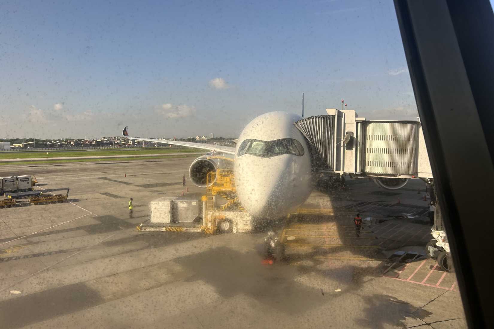 Philippine Airlines Airbus A350-1000 Parked At MNL After Landing