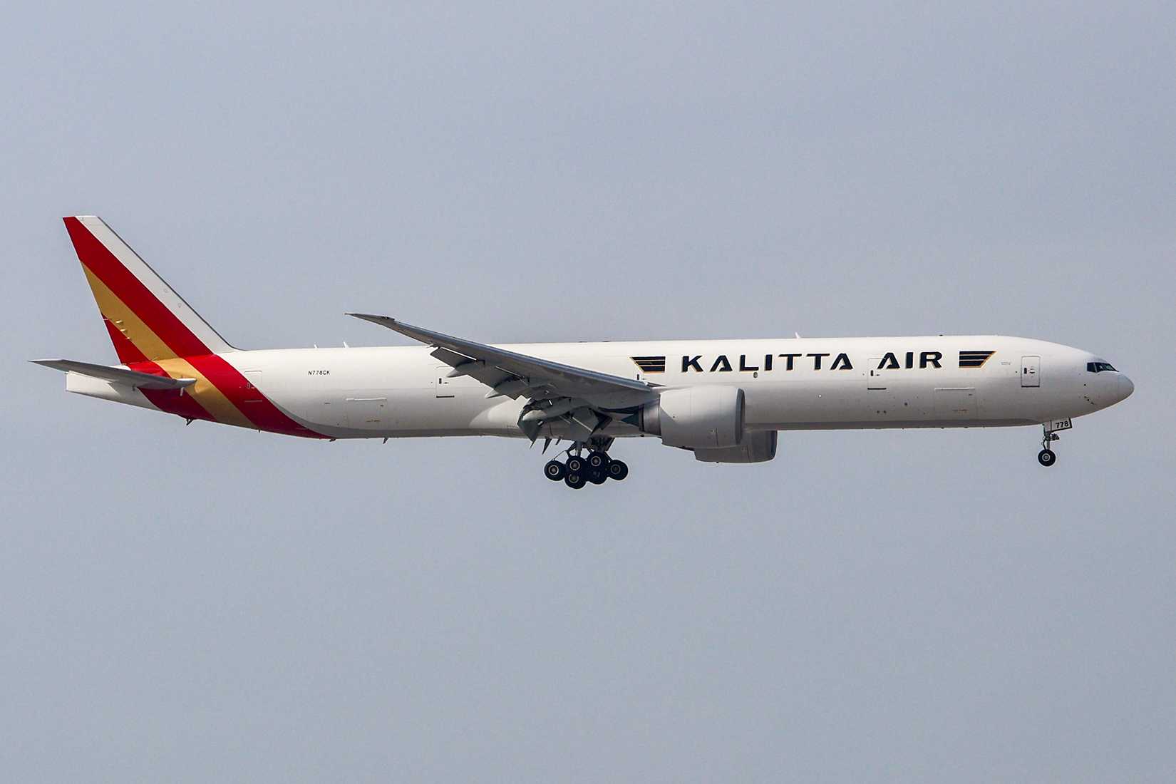 Kalitta Air Boeing 777-300ER BCF in Hong Kong